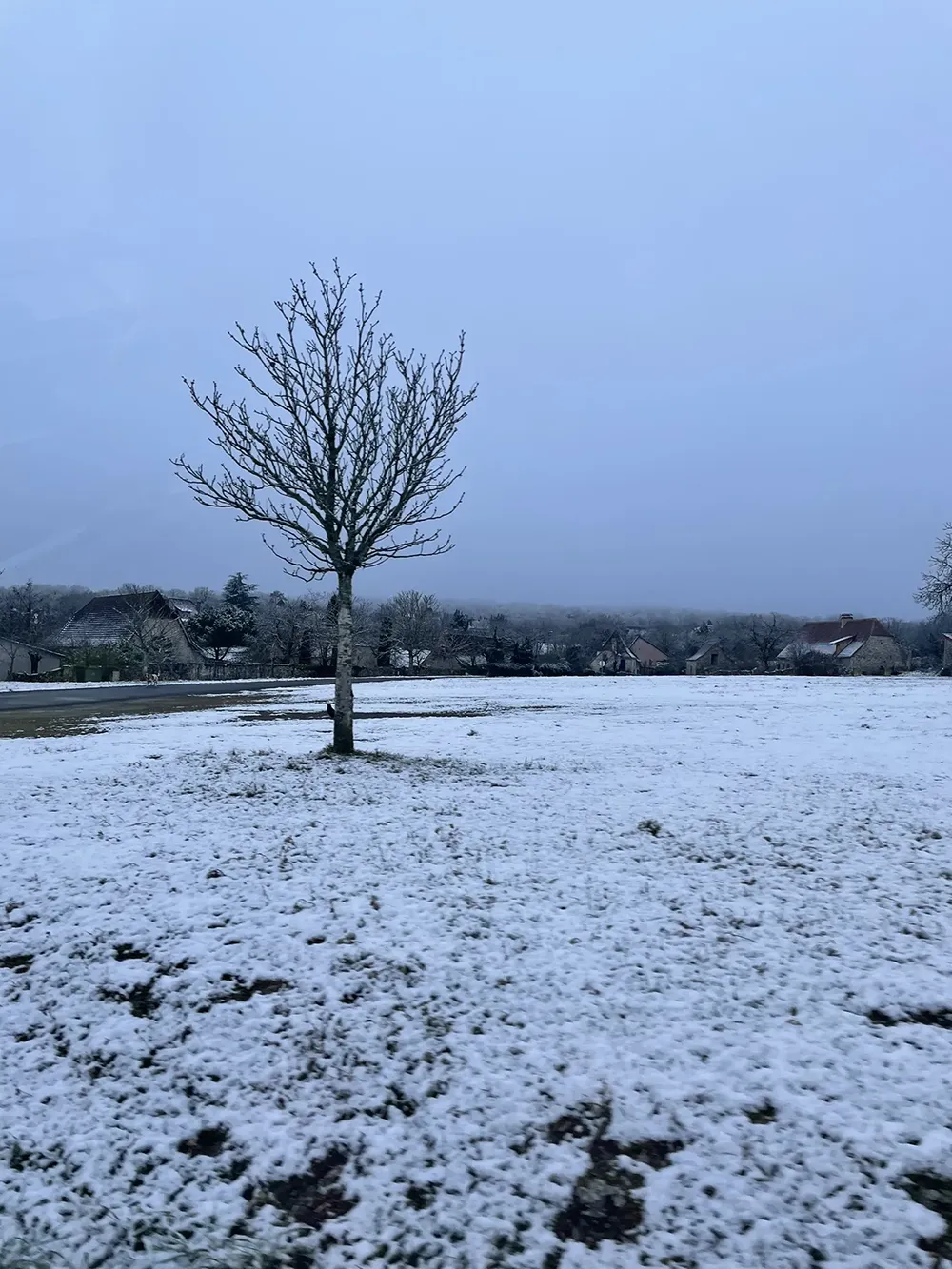 Le Lot sous la neige