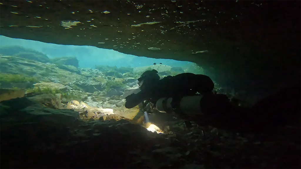 Francois en sortie de cavité